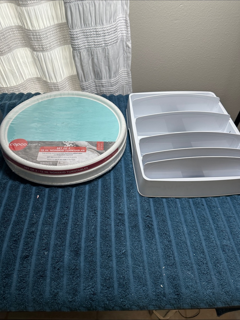 Set of 2 12 inch turntables and a lid organizer by youCopia NWT